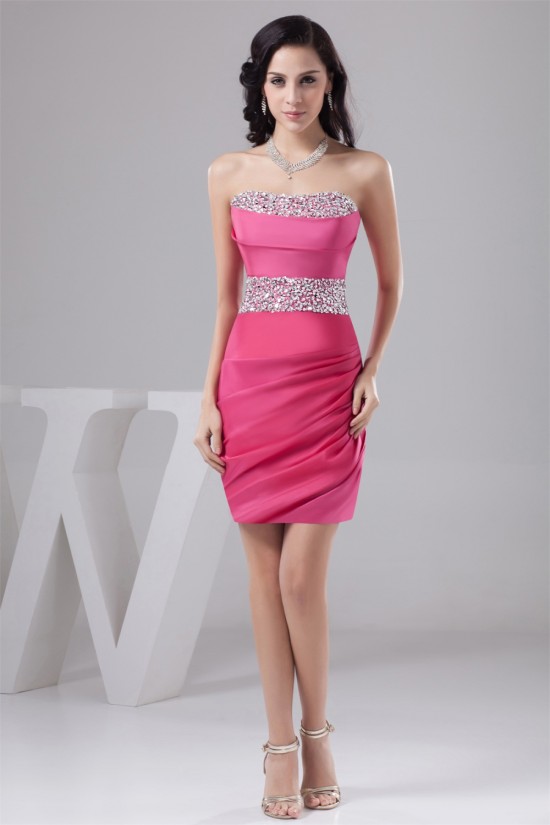Short/Mini Sheath/Column Strapless Sleeveless Prom/Formal Evening Dresses 02021389 Short/Mini Sheath/Column Strapless Sleeveless Prom/Formal Evening Dresses 02021389