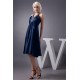 Sleeveless Beading Silk like Satin V-Neck Prom/Formal Evening Dresses 02021410