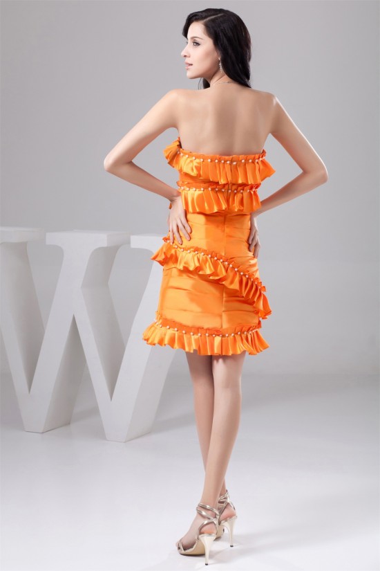 Sleeveless Pleats Taffeta Strapless Sheath/Column Prom/Formal Evening Dresses 02021412 Sleeveless Pleats Taffeta Strapless Sheath/Column Prom/Formal Evening Dresses 02021412