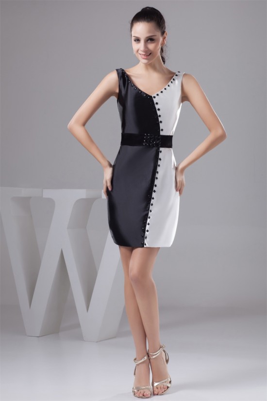 Sleeveless Sheath/Column Silk like Satin Prom/Formal Evening Dresses 02021418 Sleeveless Sheath/Column Silk like Satin Prom/Formal Evening Dresses 02021418