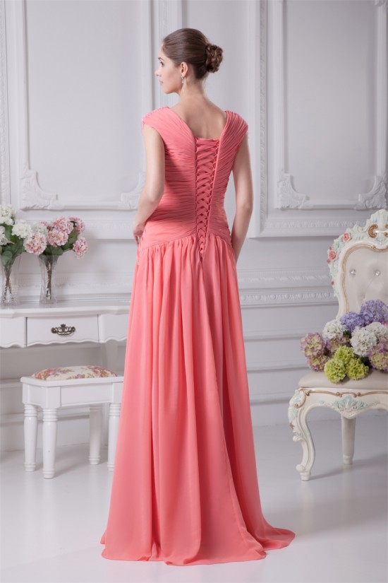 Chiffon Brush Sweep Train Long Prom/Formal Evening Dresses 02020142 Chiffon Brush Sweep Train Long Prom/Formal Evening Dresses 02020142