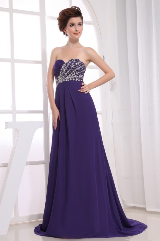 Empire Sweetheart Beaded Long Prom/Formal Evening Maternity Dresses 02020143