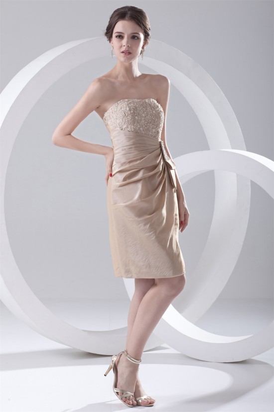 Short/Mini Strapless Prom/Formal Evening Dresses 02021435
