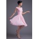 A-Line Chiffon Silk like Satin Ruffles Knee-Length Prom/Formal Evening Dresses 02021436