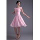 A-Line Chiffon Silk like Satin Ruffles Knee-Length Prom/Formal Evening Dresses 02021436