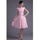 A-Line Chiffon Silk like Satin Ruffles Knee-Length Prom/Formal Evening Dresses 02021436