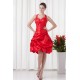 A-Line Ruched Taffeta Sleeveless Knee-Length Prom/Formal Evening Dresses 02021440