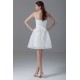A-Line Strapless Organza Handmade Flowers Prom/Formal Evening Dresses 02021444