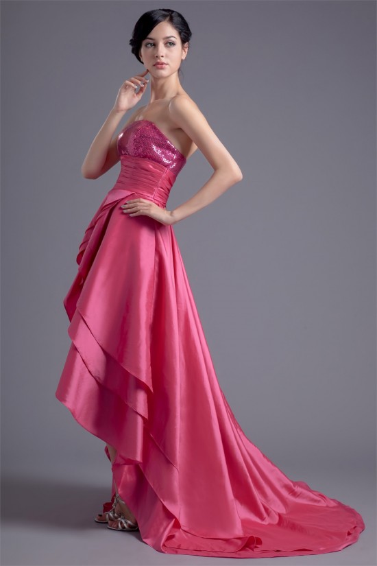 Asymmetrical A-Line Sleeveless Tiered Strapless Prom/Formal Homecoming Evening Dresses 02021446 Asymmetrical A-Line Sleeveless Tiered Strapless Prom/Formal Homecoming Evening Dresses 02021446