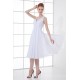 Beading A-Line Knee-Length Sleeveless Chiffon Prom/Formal Evening Bridesmaid Dresses 02021452