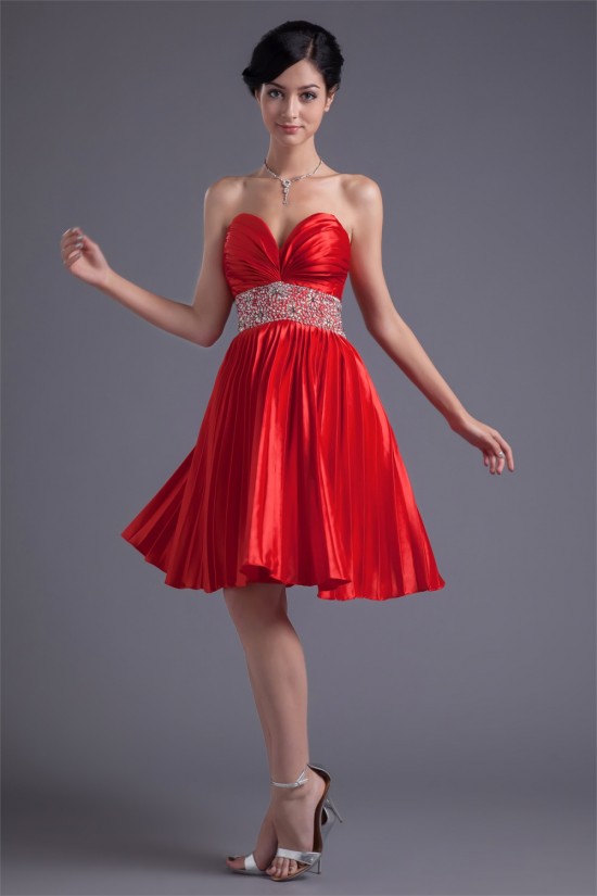 Beading Elastic Woven Satin A-Line Sweetheart Prom/Formal Evening Cocktail Dresses 02021453 Beading Elastic Woven Satin A-Line Sweetheart Prom/Formal Evening Cocktail Dresses 02021453