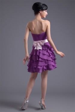 Bows Chiffon Silk like Satin Sleeveless Prom/Formal Evening Dresses 02021457