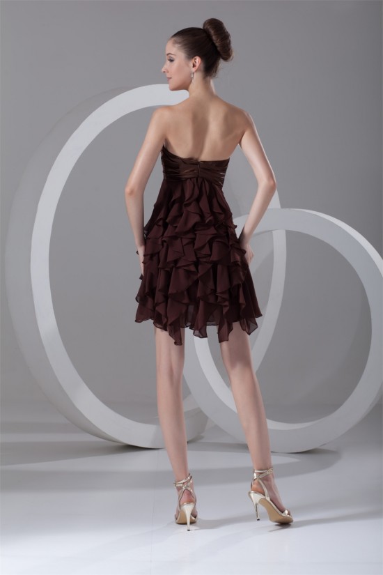 Cascading Ruffles Short/Mini A-Line Sleeveless Prom/Formal Evening Dresses 02021458