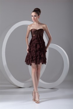 Cascading Ruffles Short/Mini A-Line Sleeveless Prom/Formal Evening Dresses 02021458