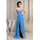 Empire Floor-Length Chiffon Long Blue Beaded Prom/Formal Evening Dresses 02020147 Empire Floor-Length Chiffon Long Blue Beaded Prom/Formal Evening Dresses 02020147