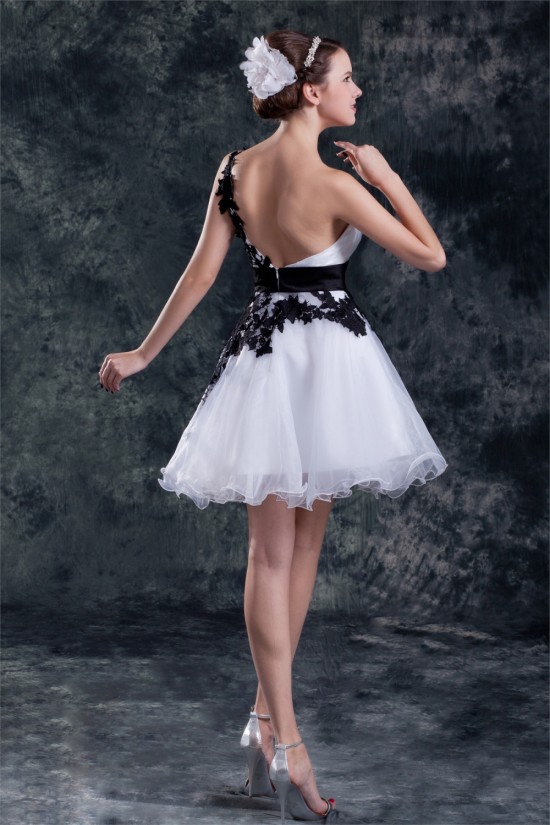 Satin Organza Beading Princess Sleeveless Prom/Formal Evening Dresses 02021490