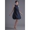Scoop Chiffon Elastic Woven Satin Handmade Flowers Prom/Formal Evening Dresses 02021494