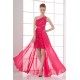 Sheath/Column Beading Chiffon One-Shoulder Prom/Formal Evening Homecoming Dresses 02021495