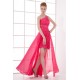 Sheath/Column Beading Chiffon One-Shoulder Prom/Formal Evening Homecoming Dresses 02021495