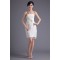 Short/Mini Handmade Flowers Satin Lace Prom/Formal Evening Dresses 02021505