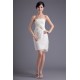 Short/Mini Handmade Flowers Satin Lace Prom/Formal Evening Dresses 02021505 Short/Mini Handmade Flowers Satin Lace Prom/Formal Evening Dresses 02021505
