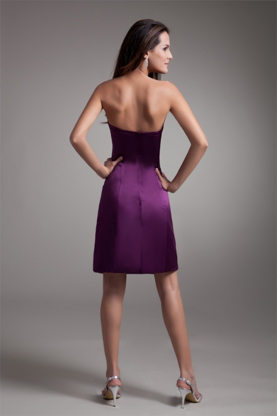 Short/Mini Strapless Sheath/Column Sleeveless Prom/Formal Evening Bridesmaid Dresses 02021514 Short/Mini Strapless Sheath/Column Sleeveless Prom/Formal Evening Bridesmaid Dresses 02021514