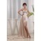 Court Train Elastic Woven Satin Halter A-Line Prom/Formal Evening Dresses 02020161