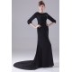 Court Train Sheath/Column Chiffon Long Black Prom/Formal Evening Dresses 02020163 Court Train Sheath/Column Chiffon Long Black Prom/Formal Evening Dresses 02020163