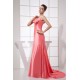 Elastic Woven Satin Ruched Sleeveless Brush Sweep Train Prom/Formal Evening Dresses 02020169