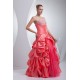 Ball Gown Floor-Length Ruffles Taffeta Organza Prom/Formal Evening Dresses 02020177