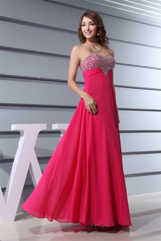 Floor-Length Sweetheart A-Line Beading Chiffon Prom/Formal Evening Dresses 02020198 Floor-Length Sweetheart A-Line Beading Chiffon Prom/Formal Evening Dresses 02020198