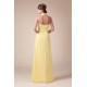 Halter Sleeveless Beading Chiffon Long Yellow Prom Evening Bridesmaid Dresses 02020206 Halter Sleeveless Beading Chiffon Long Yellow Prom Evening Bridesmaid Dresses 02020206