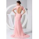 Hollow Back Satin Chiffon Puddle Train Short Sleeve Long Pink Prom/Formal Evening Dresses 02020211 Hollow Back Satin Chiffon Puddle Train Short Sleeve Long Pink Prom/Formal Evening Dresses 02020211