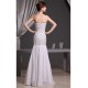 Mermaid/Trumpet Beading Chiffon Long White Prom/Formal Evening Dresses 02020217