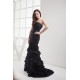 Mermaid/Trumpet Sleeveless Strapless Brush Sweep Train Long Black Prom Evening Dresses 02020222 Mermaid/Trumpet Sleeveless Strapless Brush Sweep Train Long Black Prom Evening Dresses 02020222