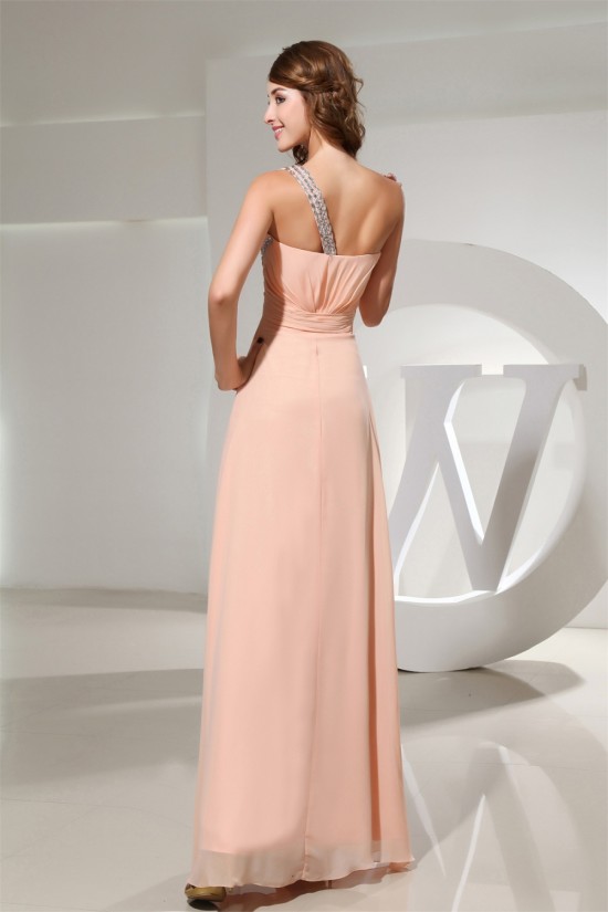A-Line One-Shoulder Chiffon Long Prom/Formal Evening Dresses 02020228 A-Line One-Shoulder Chiffon Long Prom/Formal Evening Dresses 02020228