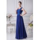 A-Line One-Shoulder Floor-Length Long Blue Prom/Formal Evening Bridesmaid Dresses 02020233