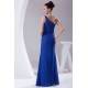 One-Shoulder Sheath/Column Chiffon Long Blue Prom/Formal Evening Dresses 02020234 One-Shoulder Sheath/Column Chiffon Long Blue Prom/Formal Evening Dresses 02020234