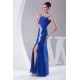 One-Shoulder Sheath/Column Chiffon Long Blue Prom/Formal Evening Dresses 02020234 One-Shoulder Sheath/Column Chiffon Long Blue Prom/Formal Evening Dresses 02020234
