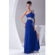 One-Shoulder Sheath/Column Chiffon Long Blue Prom/Formal Evening Dresses 02020234 One-Shoulder Sheath/Column Chiffon Long Blue Prom/Formal Evening Dresses 02020234