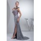 Trumpet/Mermaid Pleats One-Shoulder Sequined Material Prom/Formal Evening Dresses 02020242