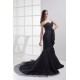 Trumpet/Mermaid Sweetheart Pleats Long Black Prom/Formal Evening Dresses 02020243