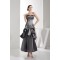 Ruched Taffeta Silk like Satin Netting Ankle-Length Prom/Formal Evening Dresses 02020252