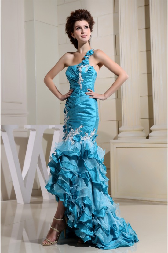 Trumpet/Mermaid Ruffles One-Shoulder Prom/Formal Evening Dresses 02020257 Trumpet/Mermaid Ruffles One-Shoulder Prom/Formal Evening Dresses 02020257