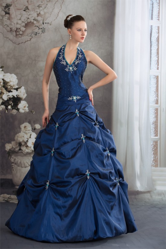 Ball Gown Halter Ruffles Sleeveless Taffeta Prom/Formal Evening Dresses 02020262 Ball Gown Halter Ruffles Sleeveless Taffeta Prom/Formal Evening Dresses 02020262