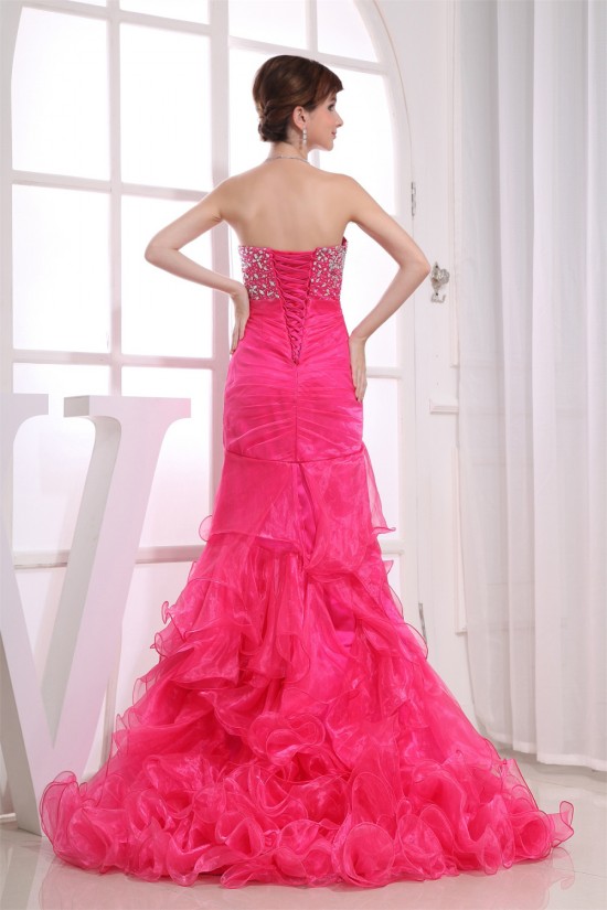 Trumpet/Mermaid Asymmetrical Beaded Long Prom/Formal Evening Dresses 02020270 Trumpet/Mermaid Asymmetrical Beaded Long Prom/Formal Evening Dresses 02020270