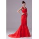 Satin Organza Capped Sleeves Square Mermaid/Trumpet Prom/Formal Evening Dresses 02020274 Satin Organza Capped Sleeves Square Mermaid/Trumpet Prom/Formal Evening Dresses 02020274