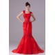 Satin Organza Capped Sleeves Square Mermaid/Trumpet Prom/Formal Evening Dresses 02020274 Satin Organza Capped Sleeves Square Mermaid/Trumpet Prom/Formal Evening Dresses 02020274