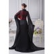 Long Black V-Neck Bows Prom/Formal Evening Dresses 02020276