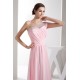 Elegant Sheath/Column Beading Chiffon Long Pink Prom Evening Formal Bridesmaid Dresses 02020284